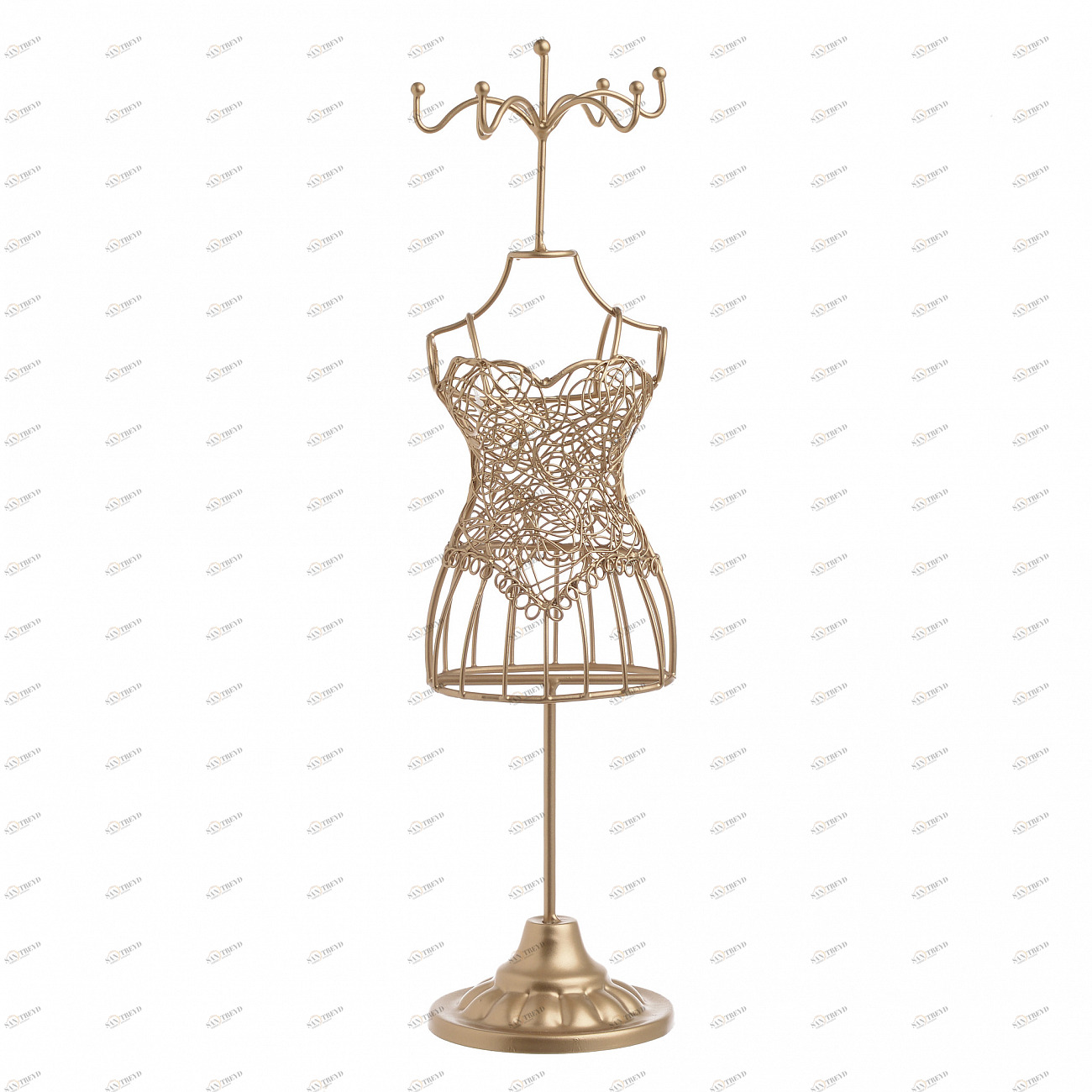 Манекен для украшений металлический 36,5 см золотой Gold Heart TO4ROOMS GOLD HEART 00-3893808 Золото 