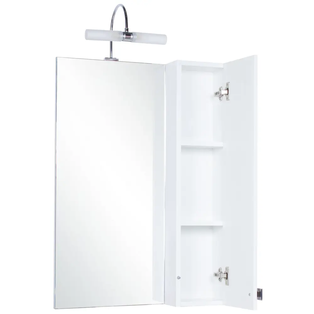 Шкаф зеркальный «Мерлин» 60 см цвет белый Santreyd STLM-2009097 - Вид №1