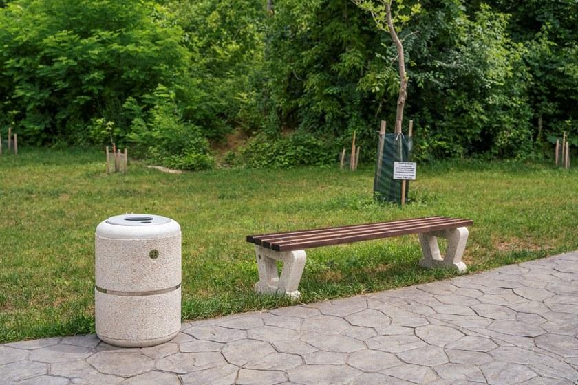 ENCHO ENCHEV - ETE Бетонный мусорный бак с крышкой для улицы  36  - Вид №6