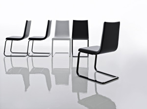 Мягкий консольный стул из искусственной кожи