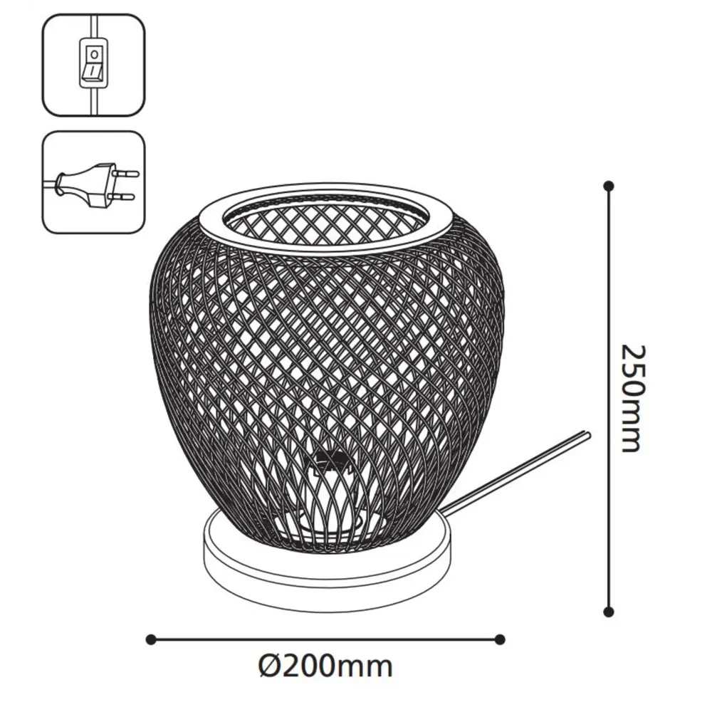 Лампа настольная Eglo Dembley 40 Вт, цвет коричневый STLM-2098066 - Вид №5