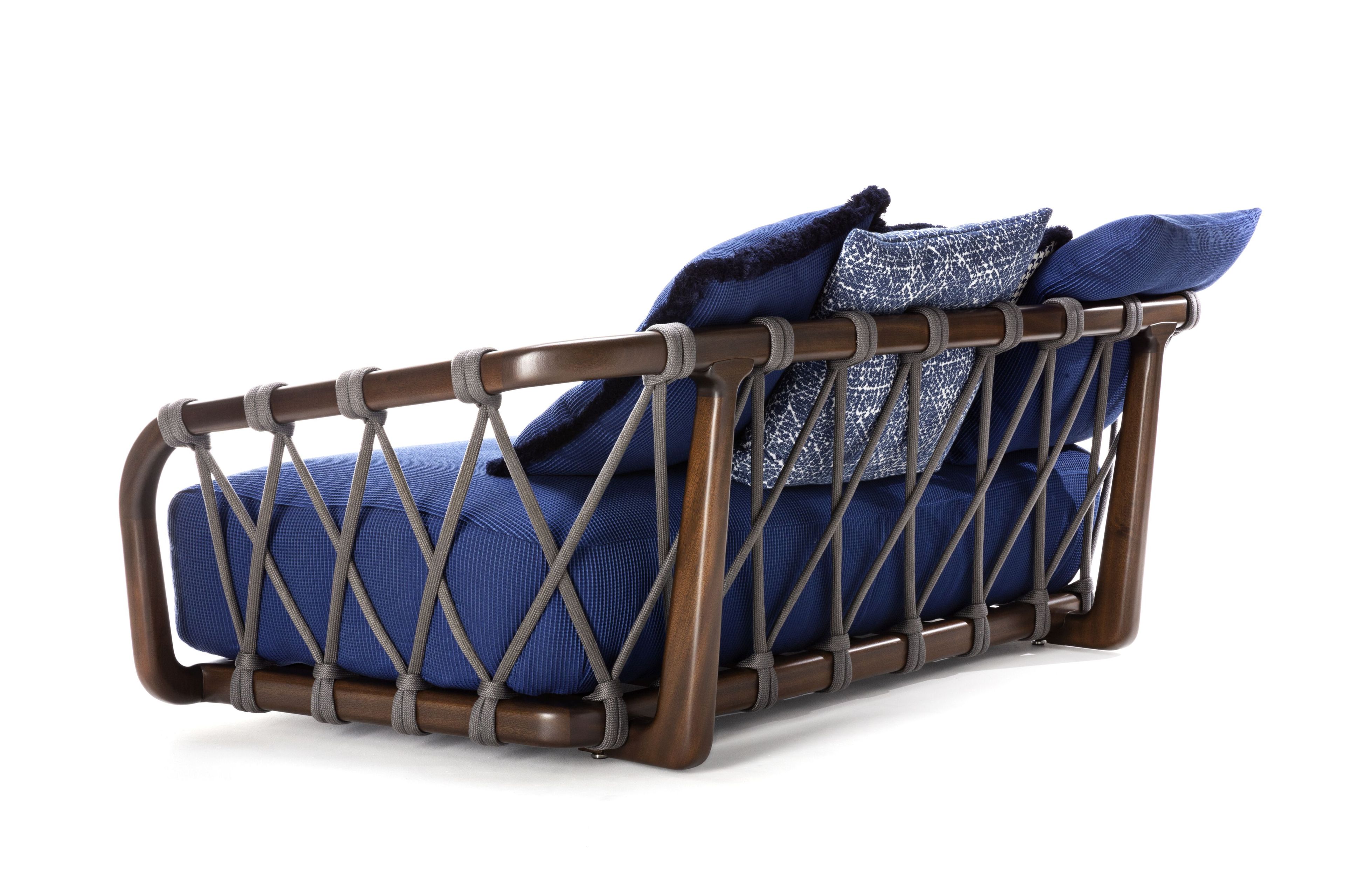 3-местный диван из красного дерева и ткани Exteta Sunset ARCH-00119067 - Вид №4