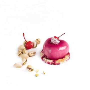 Муссовое пирожное Вишня - Фисташка CACAOJET 130 г Santreyd 34555