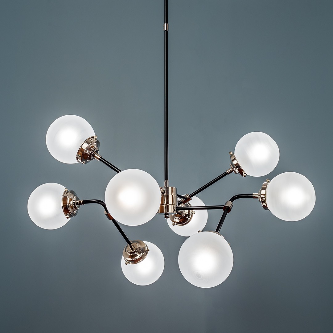 Frezia Light 1008/8 black/white люстра подвесная 116022 - Вид №4