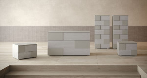 Деревянная прямоугольная тумбочка с ящиками