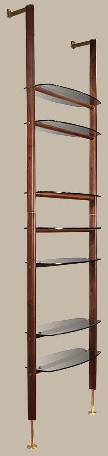 Borzalino Настенный книжный шкаф из дерева и стекла sun-id-1490432 - Вид №1