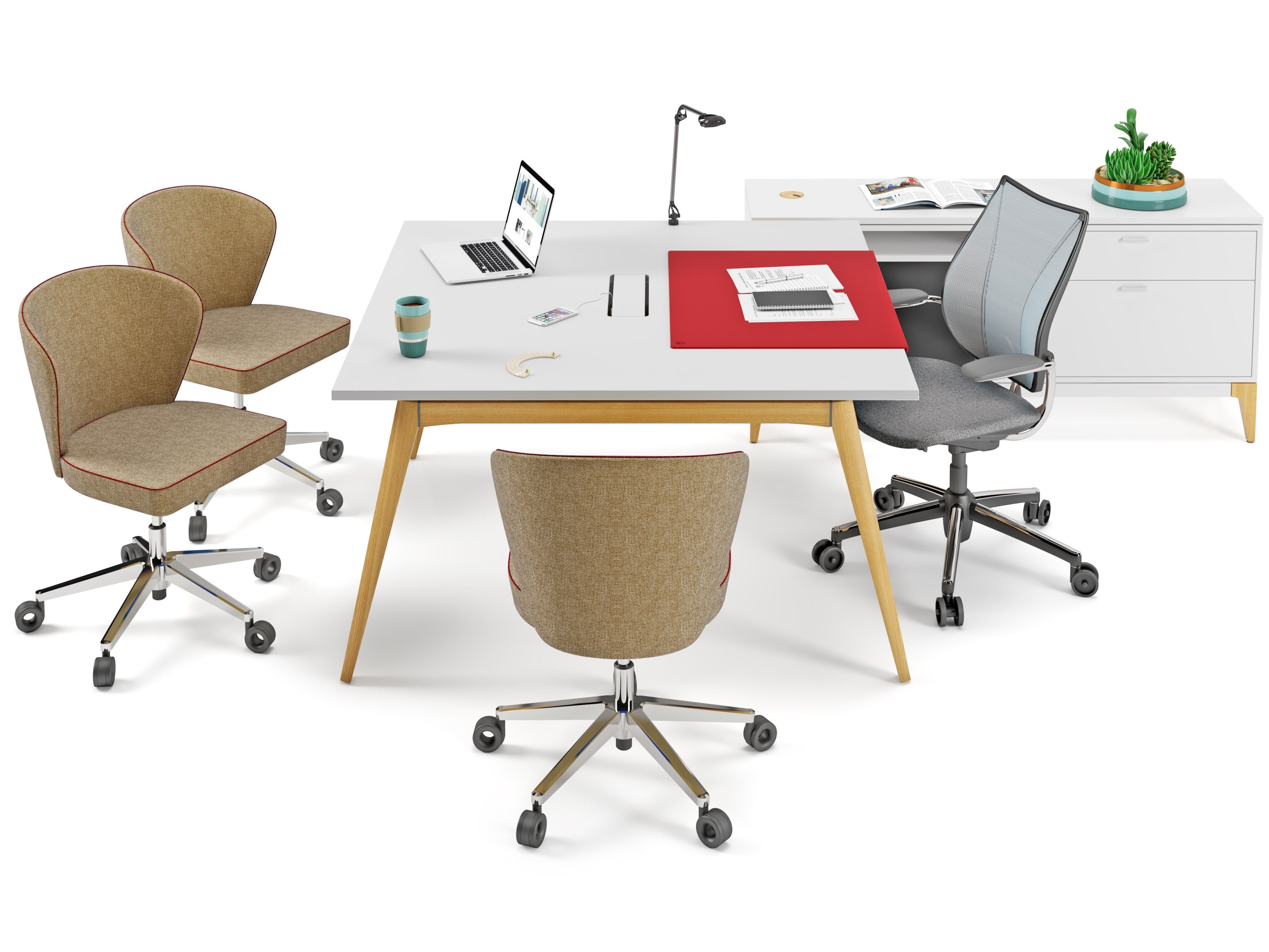 Деревянный стол для совещаний с системой люверсов Cider Edition Академия ARCH-00078716