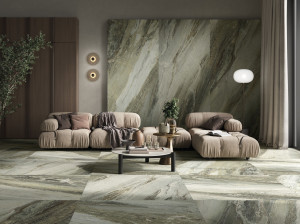 Пол / напольное покрытие из керамогранита с мраморным эффектом