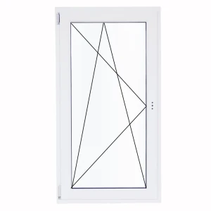 Окно пластиковое ПВХ Deceuninck одностворчатое 900x600 мм (ВхШ) левое поворотно-откидное однокамерный стеклопакет белое