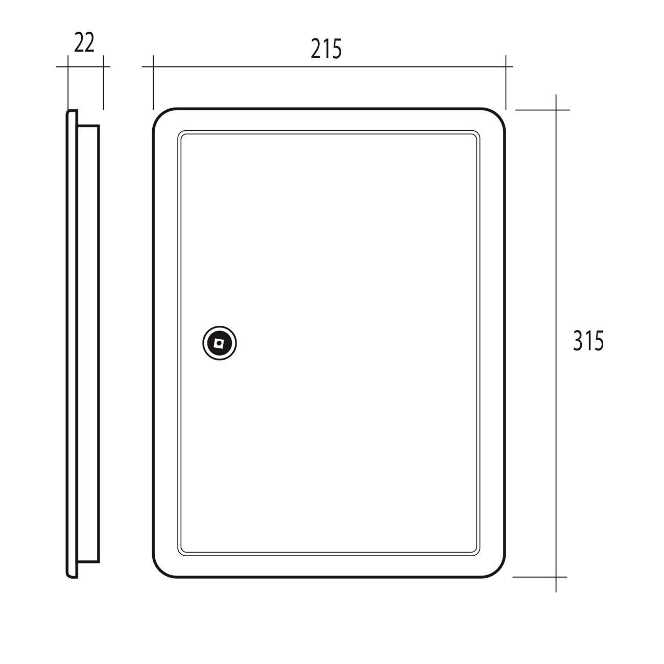 Инспекционная дверца для отверстия 200×300 мм First Corporation вентиляция ARCH-00099174 - Вид №4