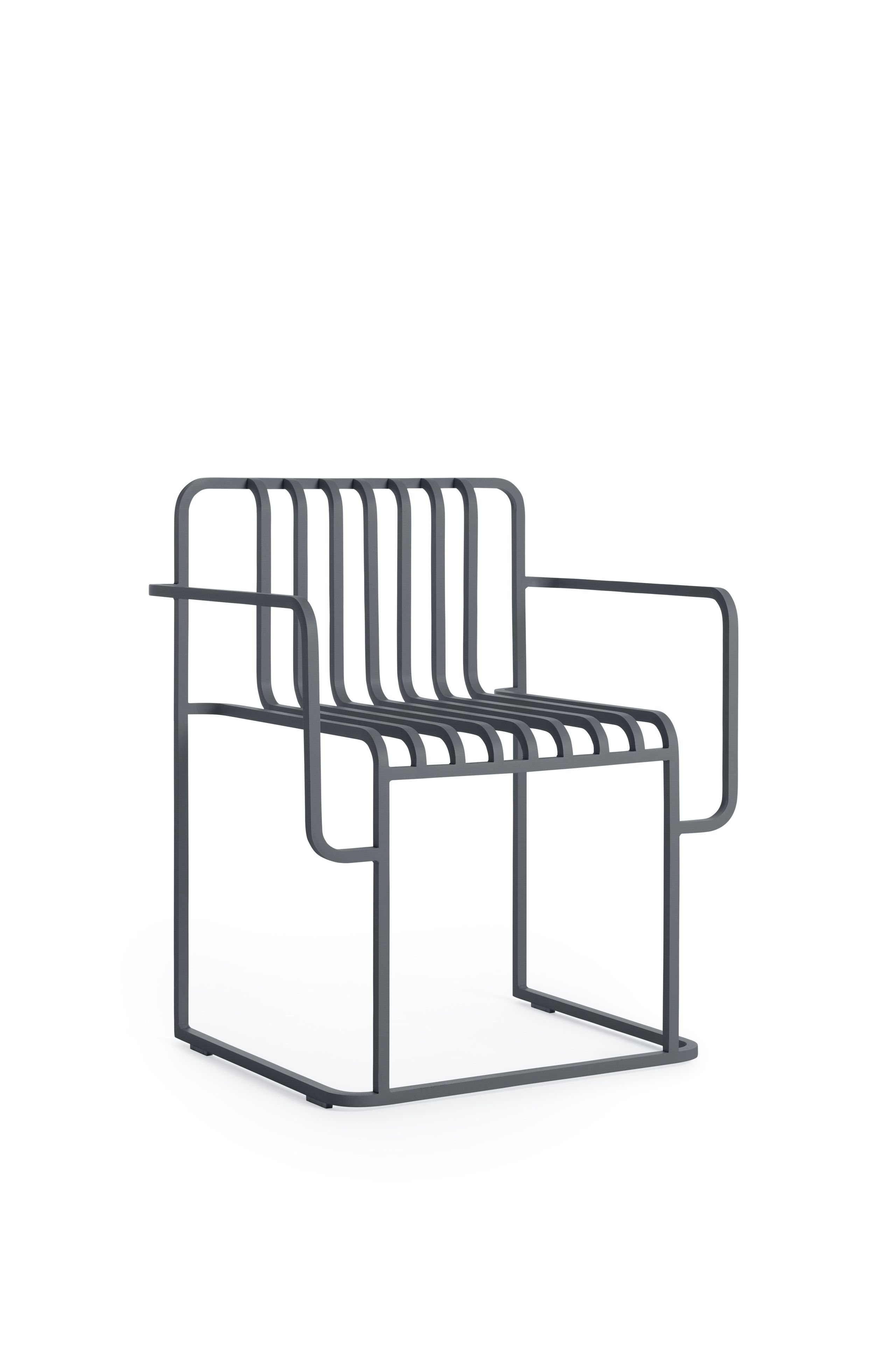 Алюминиевый стул с подлокотниками Diabla гриль ARCH-00143391 - Вид №6