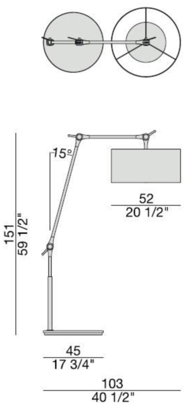 Porada Регулируемый торшер для чтения Iron sun-id-1509348 - Вид №2