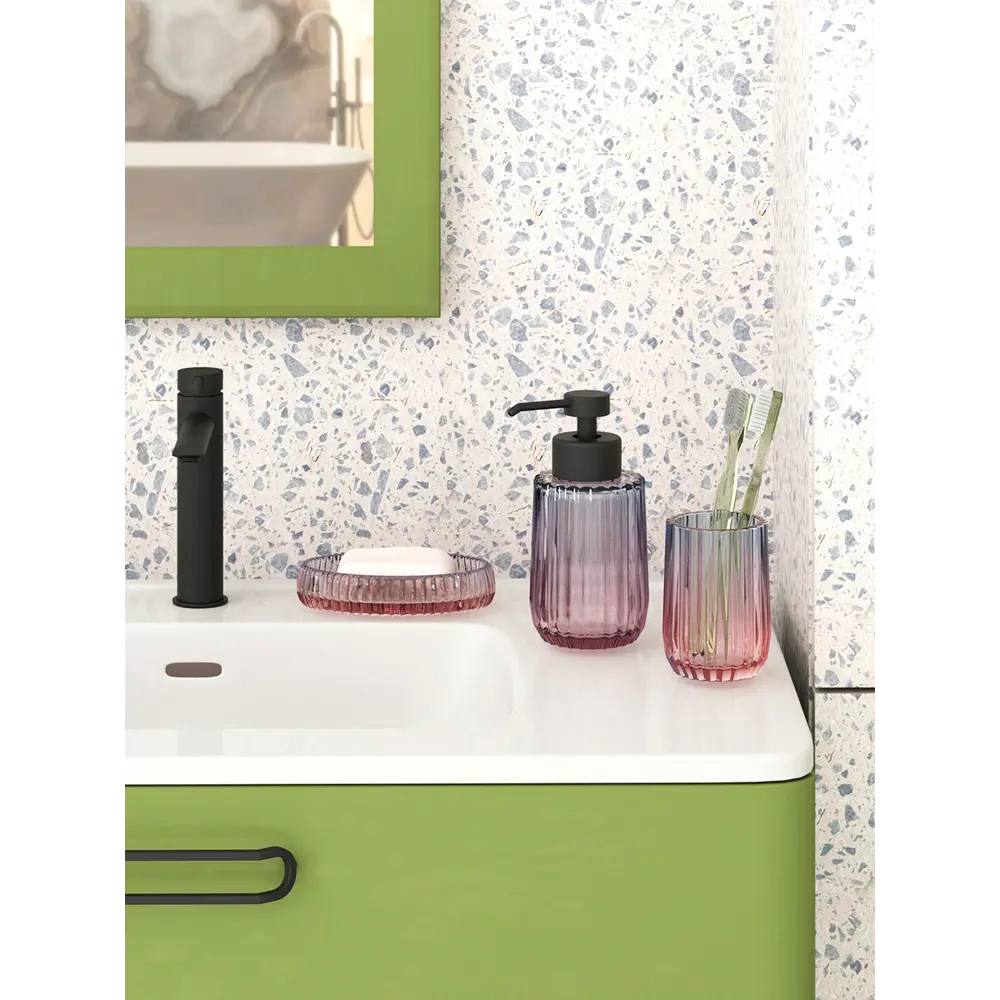 Мыльница санрайз стекло розово-голубой Santreyd STLM-2079583 - Вид №7