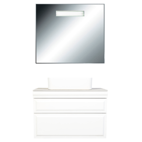 Тумба подвесная Modi, цвет белый софт Хром ORANGE sun-id-1516940 - Вид №5