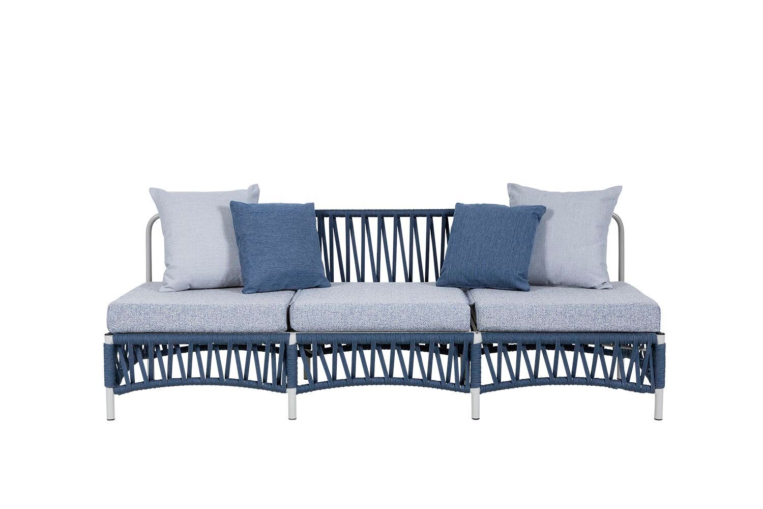 Тканевая откидная Садовая кровать с металлическим основанием и веревкой Rever Канны ARCH-00036426 - Вид №2