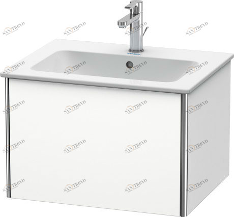 XS407101818 Тумбочка подвесная XSquare #XS4071 610 x 478 мм Белый матовый, декор Duravit