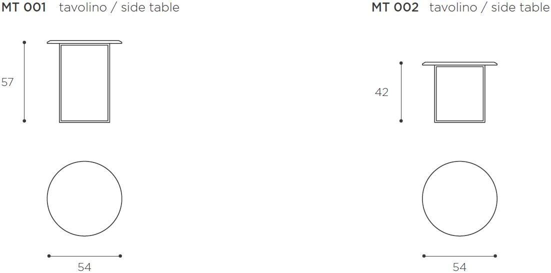 EPÒNIMO Круглый журнальный столик из мрамора  Mt 001/002  - Вид №4