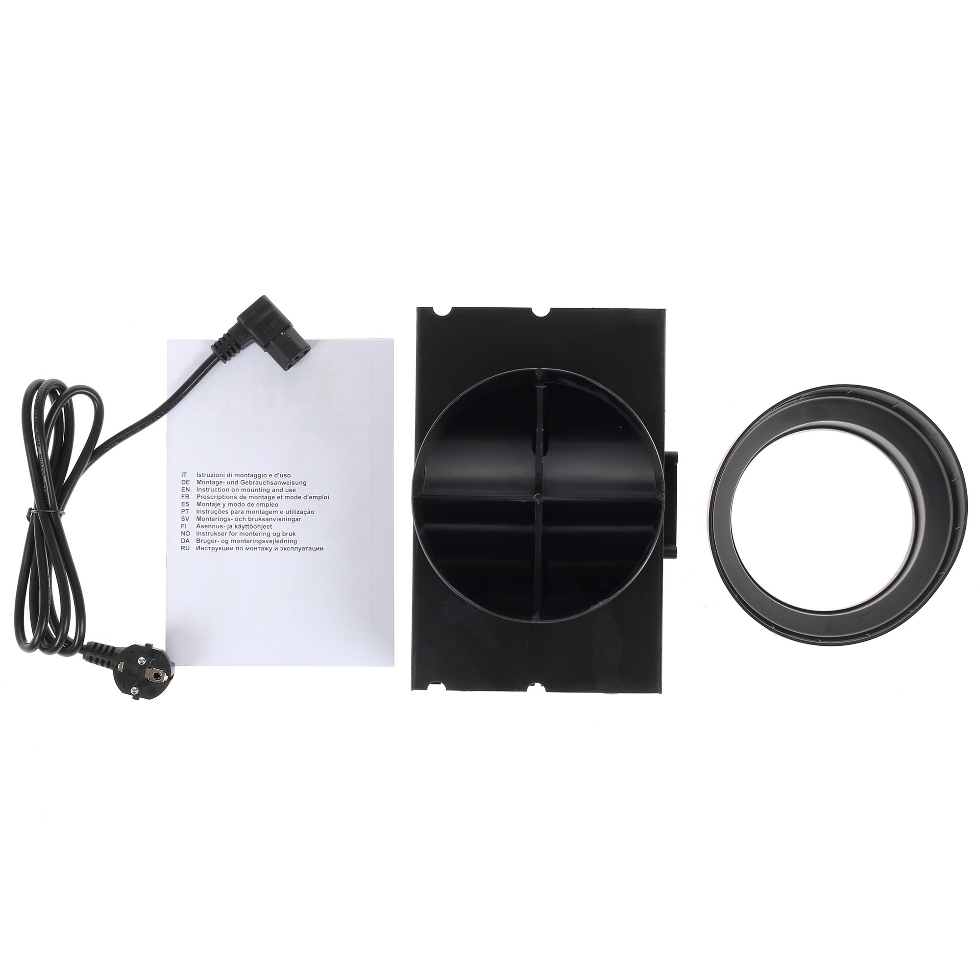 1106557 Вытяжка наклонная Jetair VIKI BL/A/90 черный/серый STDN-0079048 - Вид №10