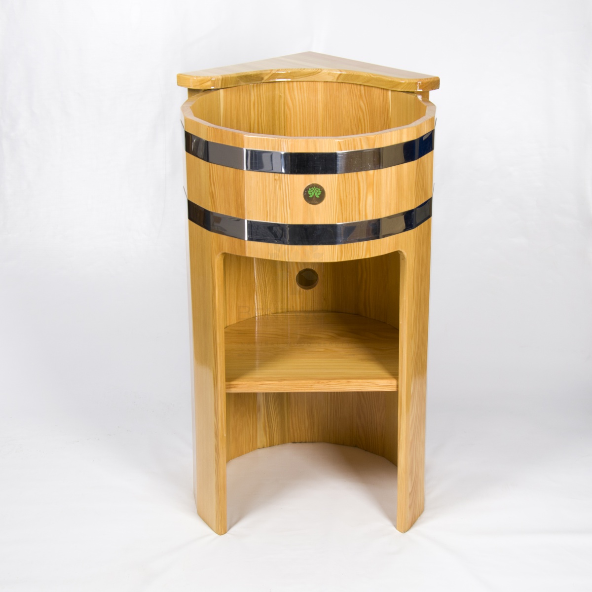 157 Умывальник - стойка угловая (лиственница натуральная) Alyarus  - Вид №2