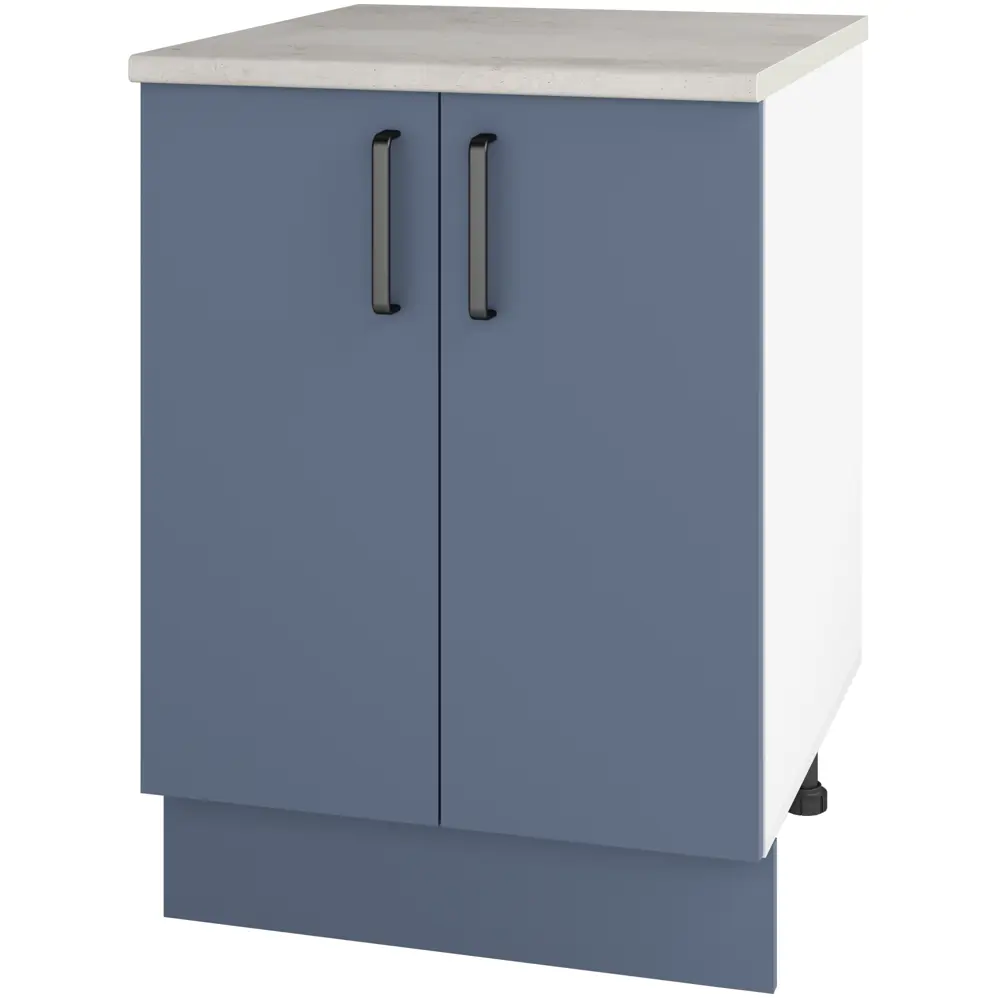 Кухонный шкаф напольный Нокса 60x86x56 см ЛДСП цвет голубой Santreyd STLM-2118811 - Вид №1