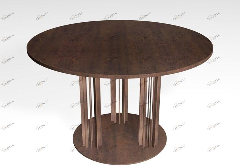 TrackDesign Круглый стол из стали Corten ™ Kandinskij 1923 Tt06640001 