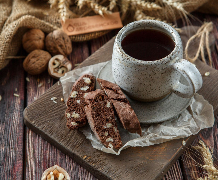 5587 Кантуччини шоколадное с инжиром и грецким орехом Вкусляндия  - Вид №1