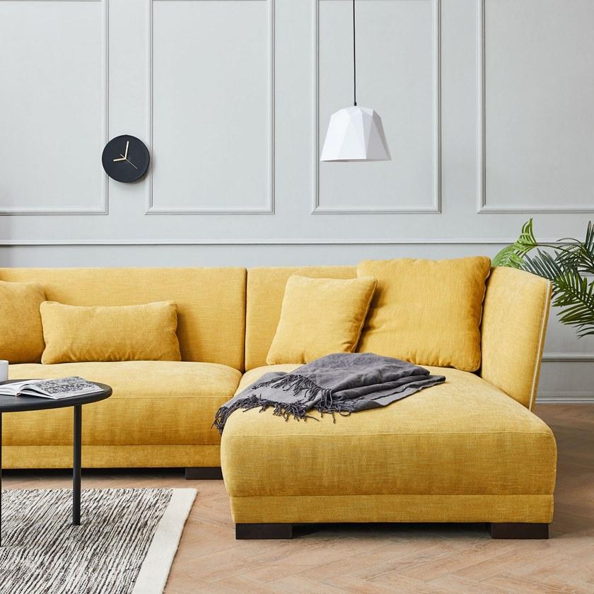 Grado Design 3-х местный тканевый диван с шезлонгом Halle Hal - sf - rc - Вид №11