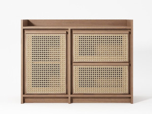 Мадия из массива дерева и ротанга