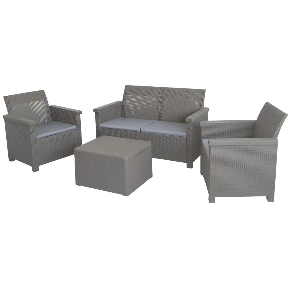 89379511 Набор садовой мебели Basegi пластик капучино STLM-1462635 Santreyd - Вид №1