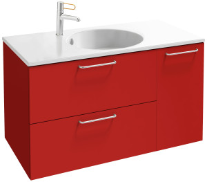 EB2543-R5-M90 Тумба под столешницу 90 см, 2 ящика/1 дверца, хромированная ручка JACOB DELAFON ODÉON RIVE GAUCHE