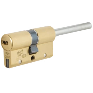 Цилиндр Cisa Astral S ОА3S7-81.00, 30x10x25 мм, ключ/шток, цвет латунь, без вертушки