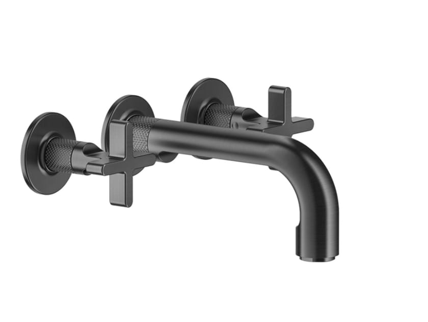 Смеситель для ванны с 3 отверстиями из хромированной латуни Gessi гравированный ARCH-00103260