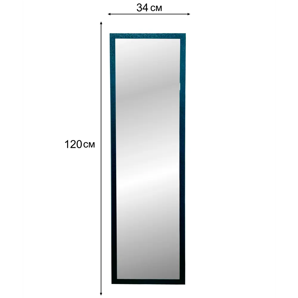 Зеркало декоративное Соты прямоугольник 33x120 см цвет черный Santreyd STLM-2084863 - Вид №1