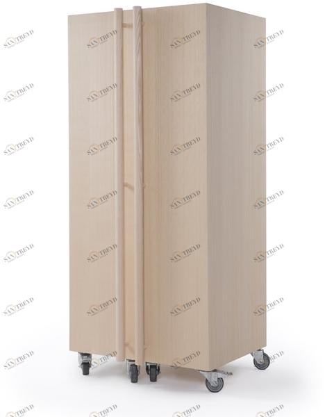 STIP Шкаф ясеневый на колесах  Out01 