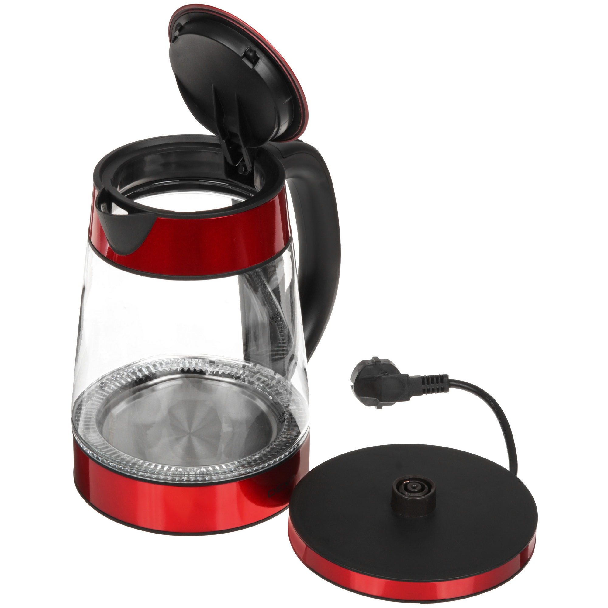 9081692 Электрочайник DEXP EK-06GPR красный STDN-0002494 - Вид №5