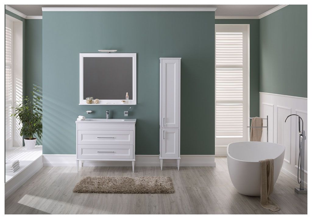 Зеркало Aquanet Бостон М 100 белый 00209674 - Вид №3