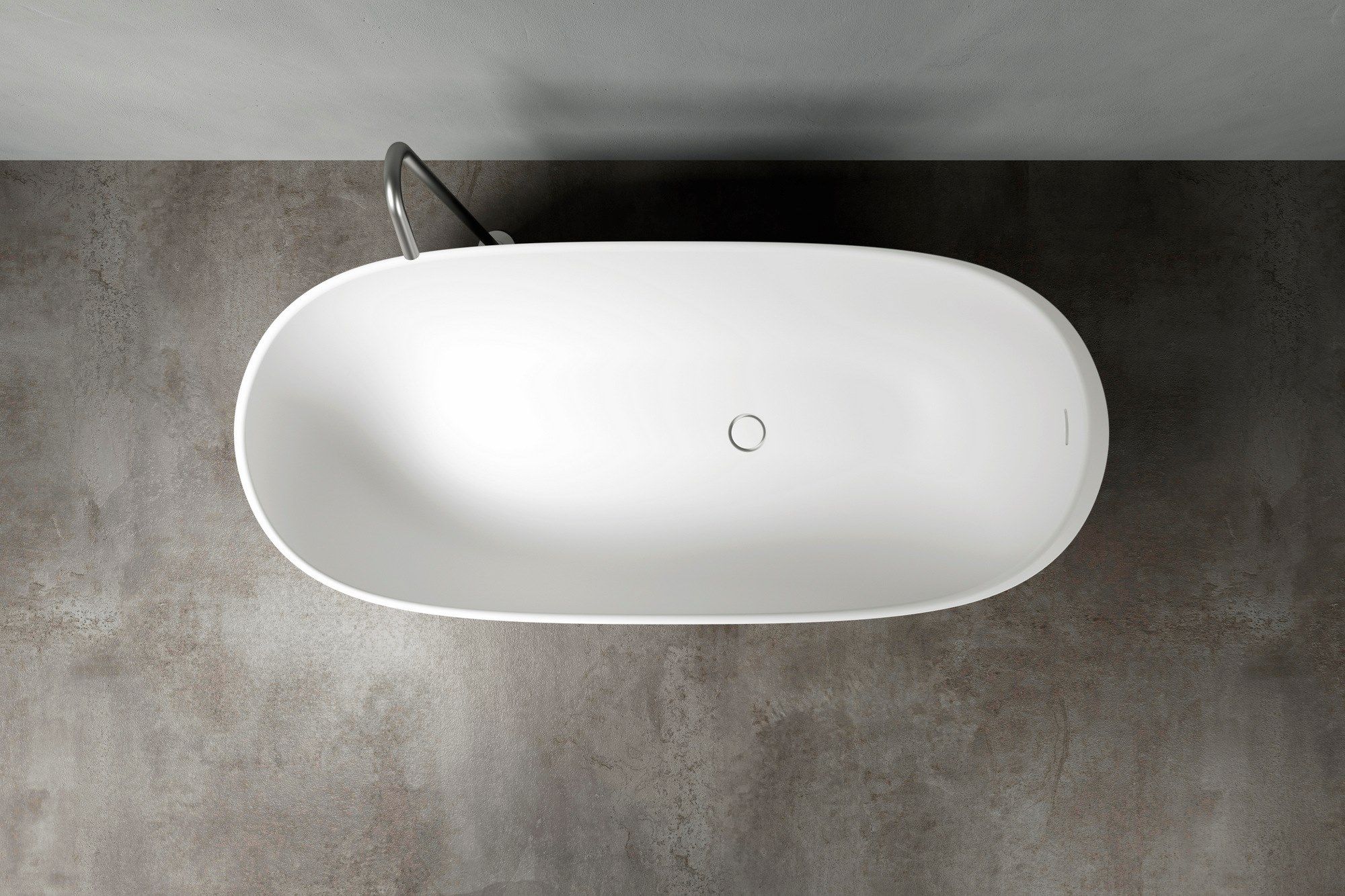 Овальная ванна в Korakril™ Ice White Rexa HOLE ARCH-00137844 - Вид №9