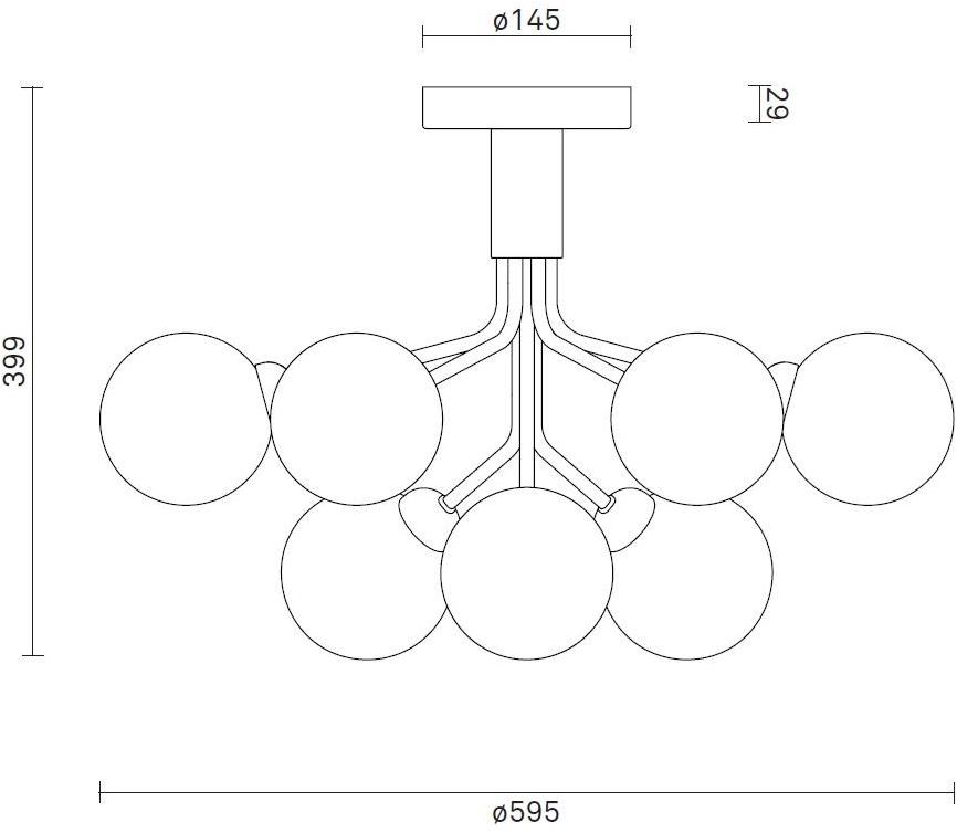 Nuura Потолочный светильник из дутого стекла Apiales sun-id-1363875 - Вид №18