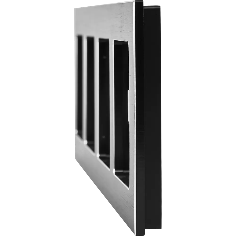 Рамка IEK Brite-4 для розеток и выключателей в черном металлическом исполнении 87761325 STLM-1108150 - Вид №1