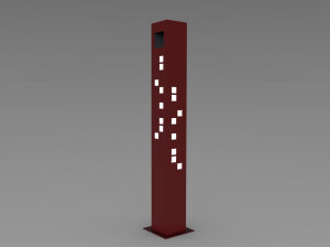 Стальной столб световой боллард