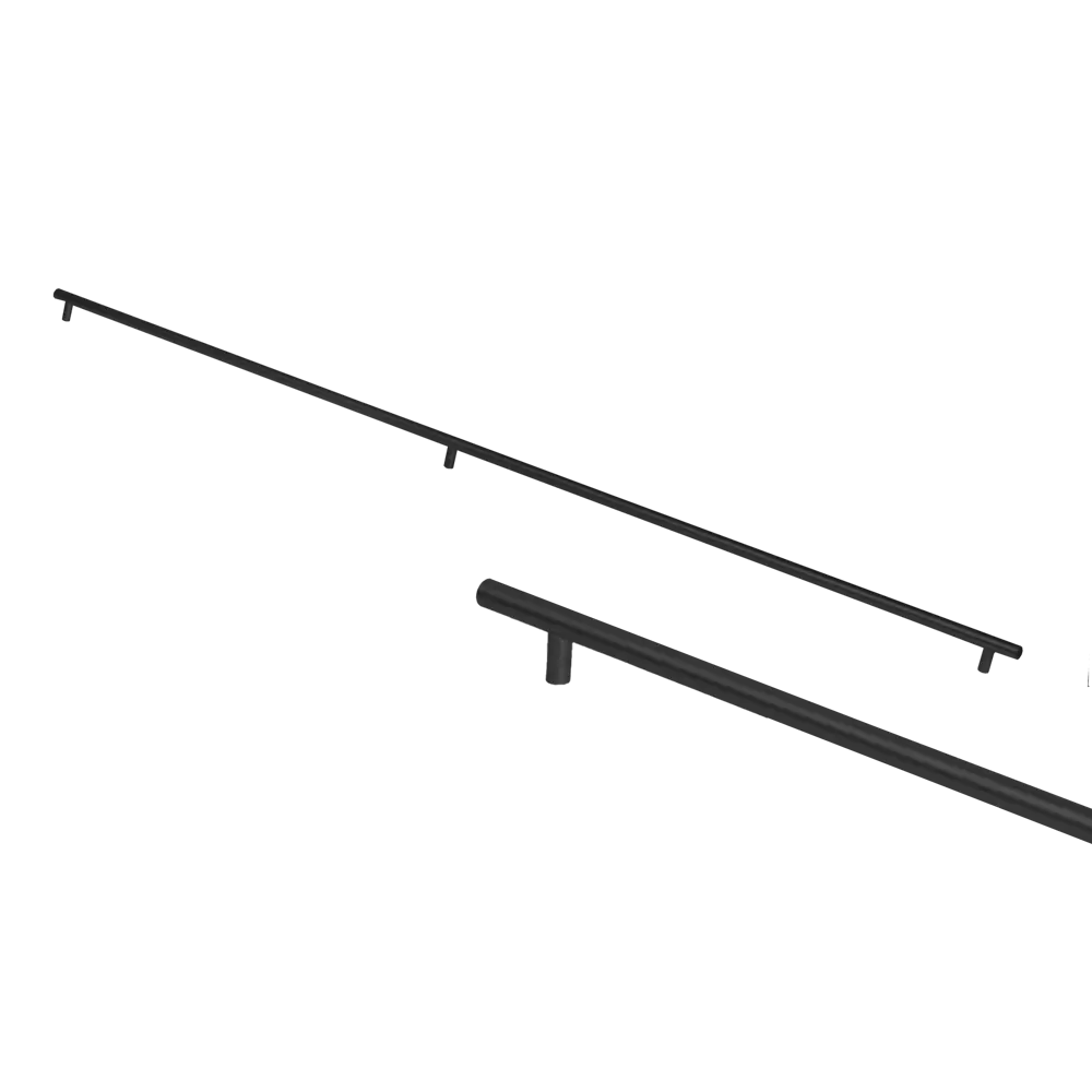 Мебельная ручка-рейлинг KONSENSA 1200 мм черная STLM-2117362