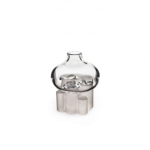 44140 Ваза "Городской лес" с матовым/шероховатым основанием, 135/110 мм. Maleras