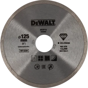 Диск алмазный по керамике Dewalt 125x3 мм