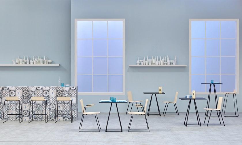 Pedrali Стул для ресторана из стали и дерева Osaka metal 5711 - Вид №7