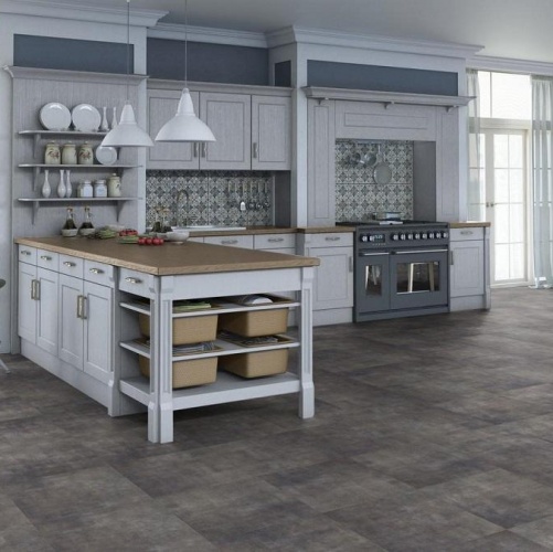 Виниловый ламинат Tarkett Lounge Concrete Дизайнерский с брашью (Текстурированная) 457,2х457,2 мм 1000901222 - Вид №10