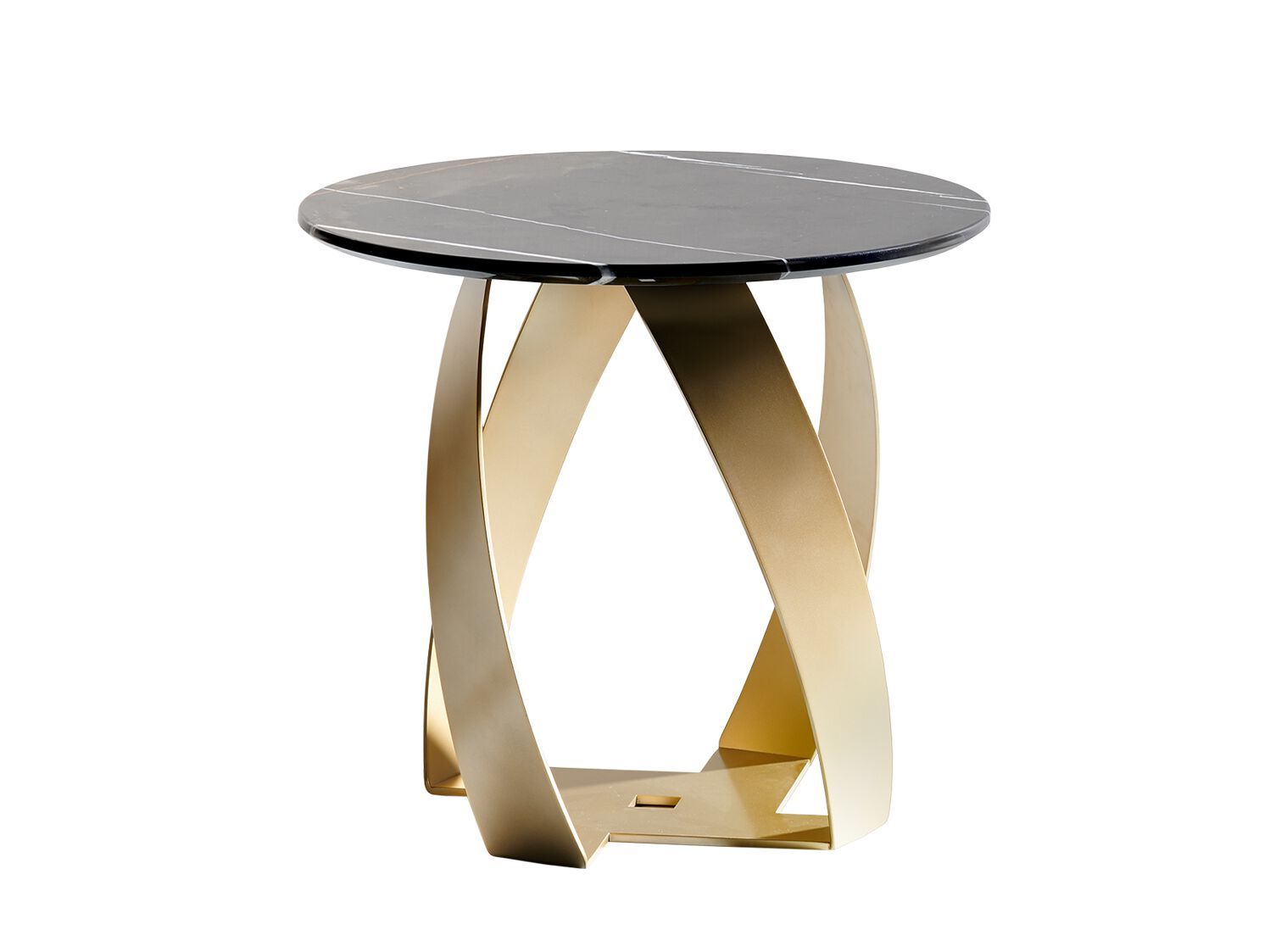 Круглый журнальный столик с мраморной столешницей Potocco Bon Bon ARCH-00054343