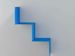 ZAVA Модульный настенный книжный шкаф из железа