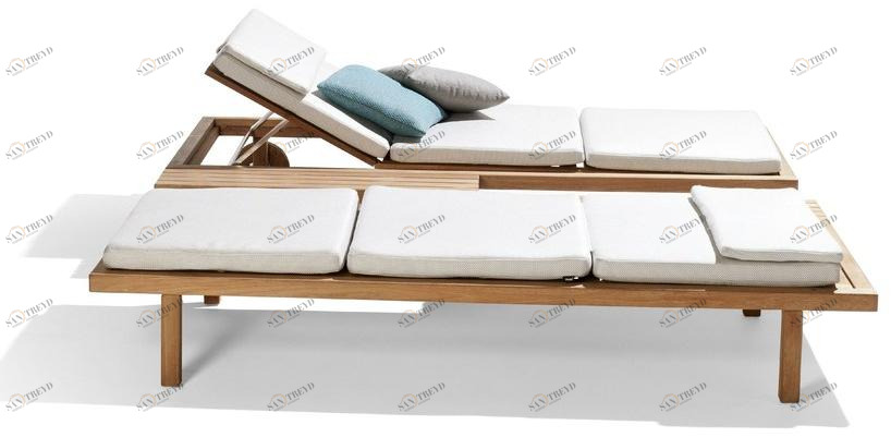 TRIBÙ Садовая кушетка из тикового дерева Vis à vis 01740