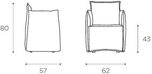 EPÒNIMO Бархатное кресло с подлокотниками Medven Md001  - Вид №6