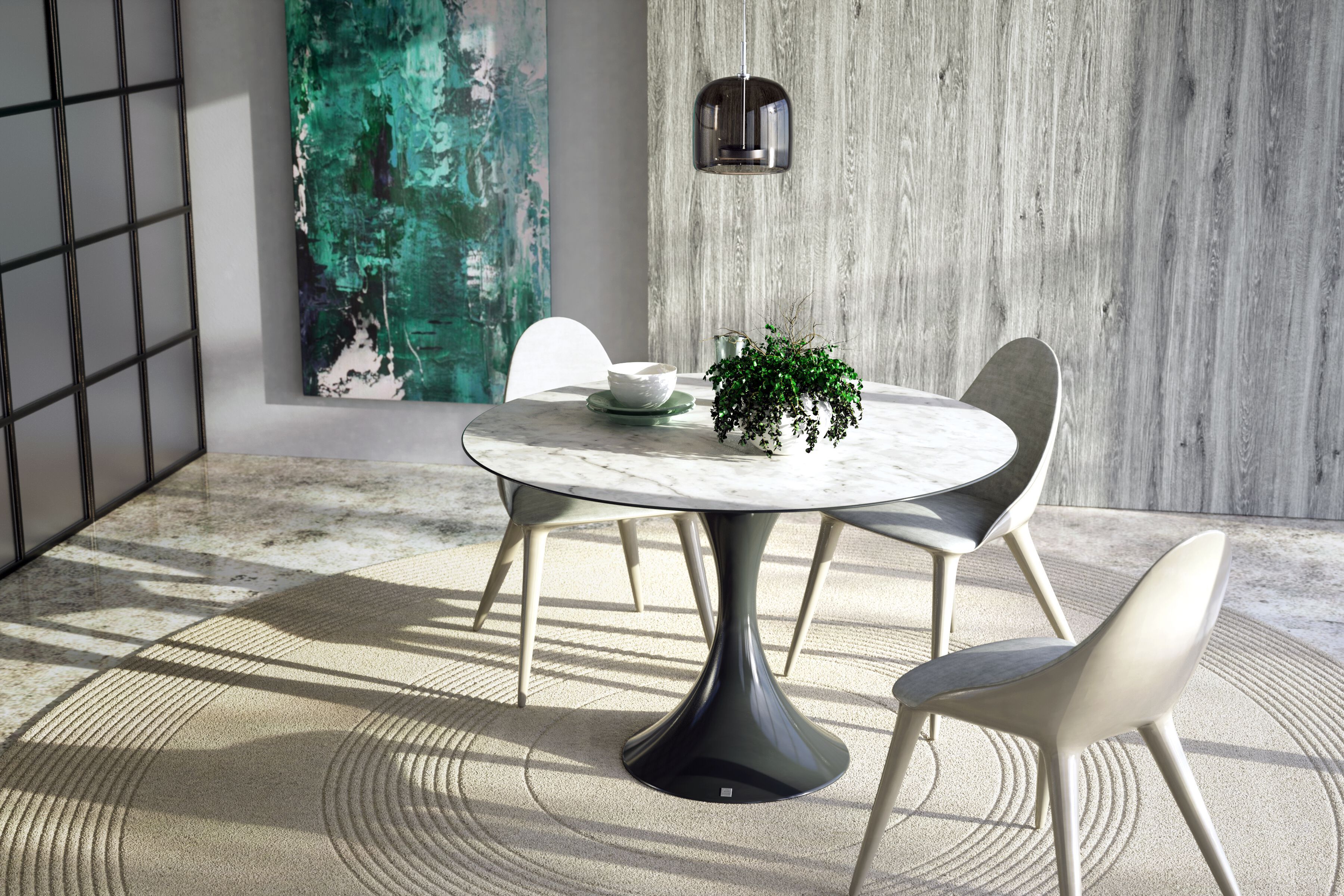 Бархатный мягкий стул GANSK MÓNACO ARCH-00016694 - Вид №8